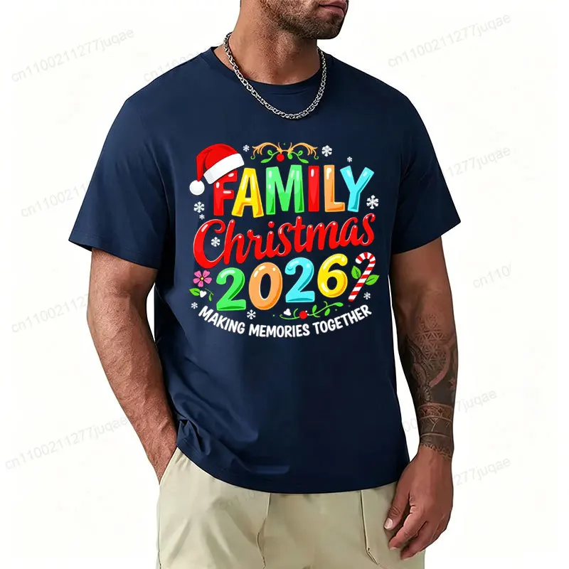 2026 Family Christmas Graphic T‑Shirt Making Memories Together Matching Family Xmas Tee Holiday Gathering Party Unisex Tops