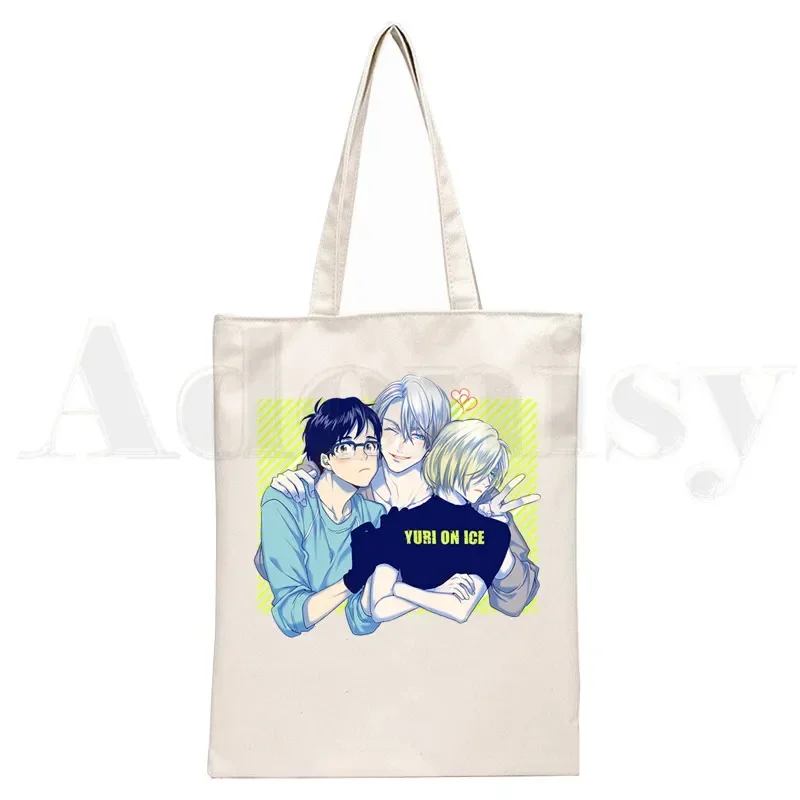 

Yuri on Ice Anime YURI!!! on ICE Figure Skating Women Elegant Canvas Bag Handbags Shoulder Bags Casual Shopping Girls Handbag