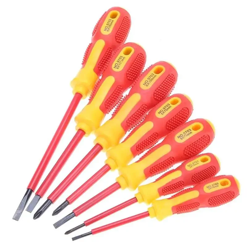 Insulated Screwdriver Set 1000V Electrician Dedicated Slotted Phillips High Voltage Resistant Screw Driver Repair Hand Tool