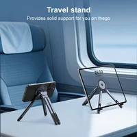 Aluminum Alloy Magnetic Phone Holder Handheld Selfie Stick Foldable Tripod Portable Desk Stand For iPhone Tablet Laptop Stand 7