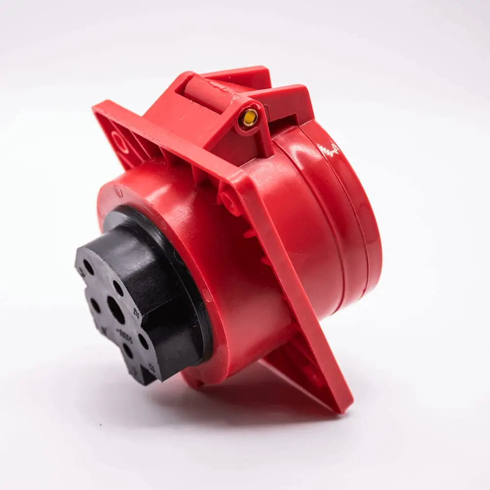 IEC60309 Industrial CEE Connector Angled Socket 5P 32A 380V-415V 3P+E+N 6h IP44