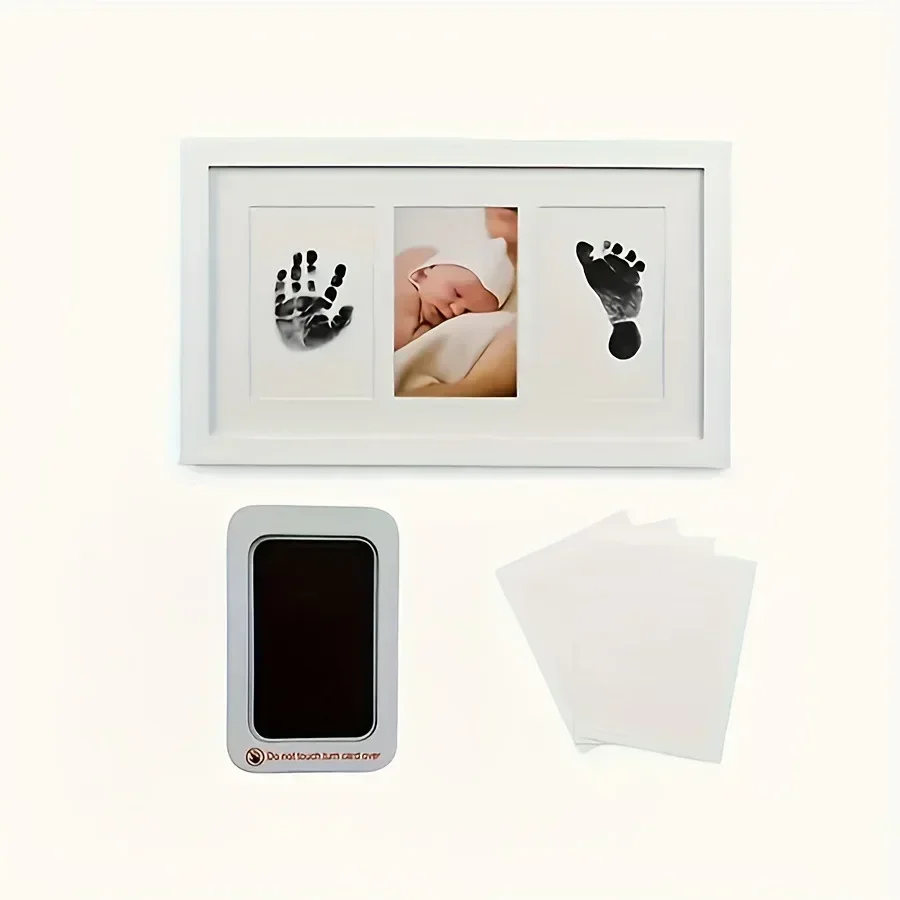 Newborn Baby Hand Foot Print DIY Photo Frame With Mold Clay Imprint Kit Non-toxic Baby Souvenirs Baby Milestone Decor Gift