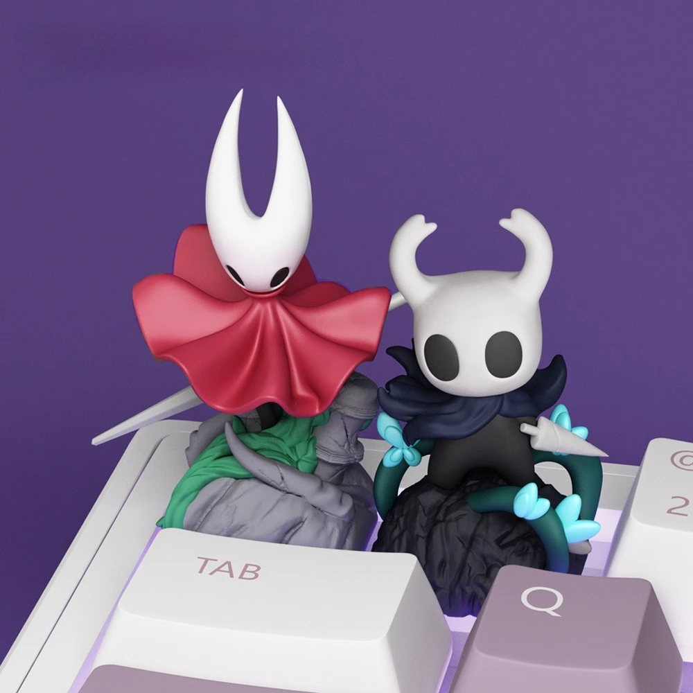 LOBO Hollow Knight Figure Custom Keycaps for Mechanical Keyboard Caps DIY Esc Key Nunu Anime Keycaps PC Gamer Key Caps Boy Gifts