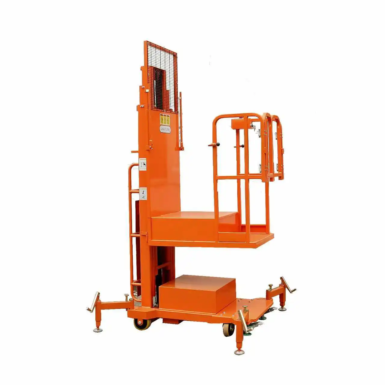 Fully Electric High Level Order Picker Machine Logistics Warehouse Operation Mobile Lifting Platform