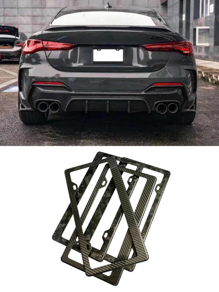 

Carbon fiber American car license plate frame forged carbon fiber license plate frame car license plate frame for BMW