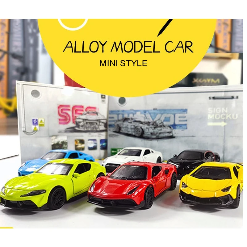 1:43 Alloy Supercar Off Road Vehicle Diecast Car Model Classic Pull Back Car Model Replica For Collection Gift For Kids Adults