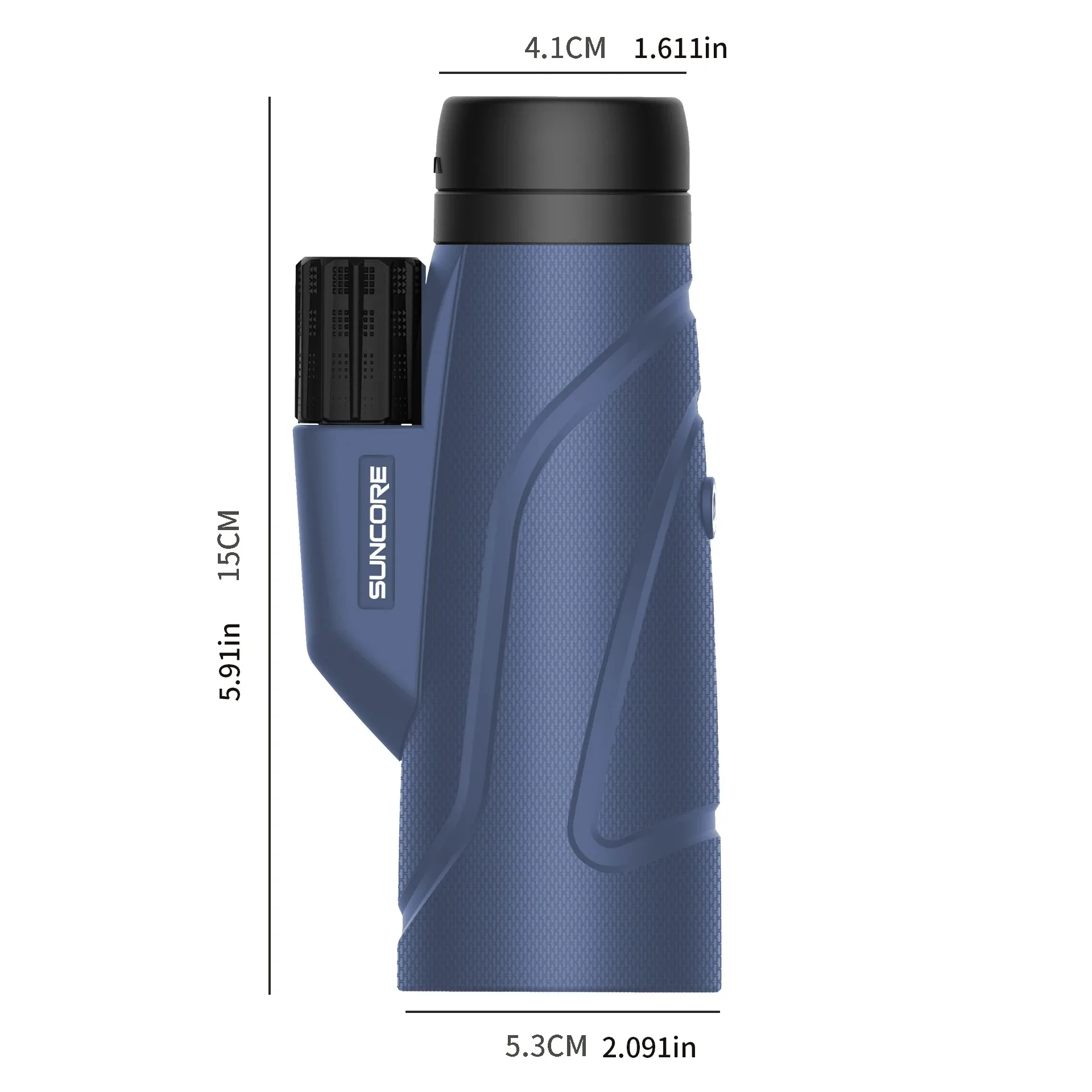 

10x42Blue Zoom Monocular - Perfect for Bird Watching & Concerts, Compact & High-Performance