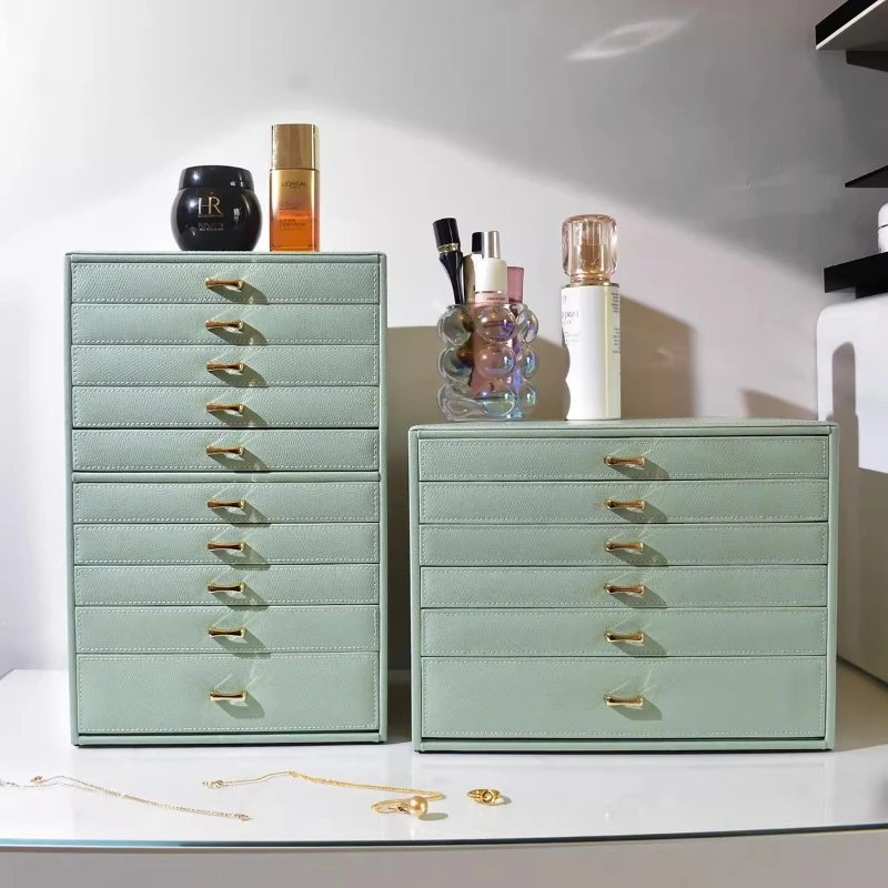 

Big Jewelry Box Storage Rack Display Case Jewelry Showcase Woman Earrings Bracelet Boxse Watch Ring Box Accessories Stand
