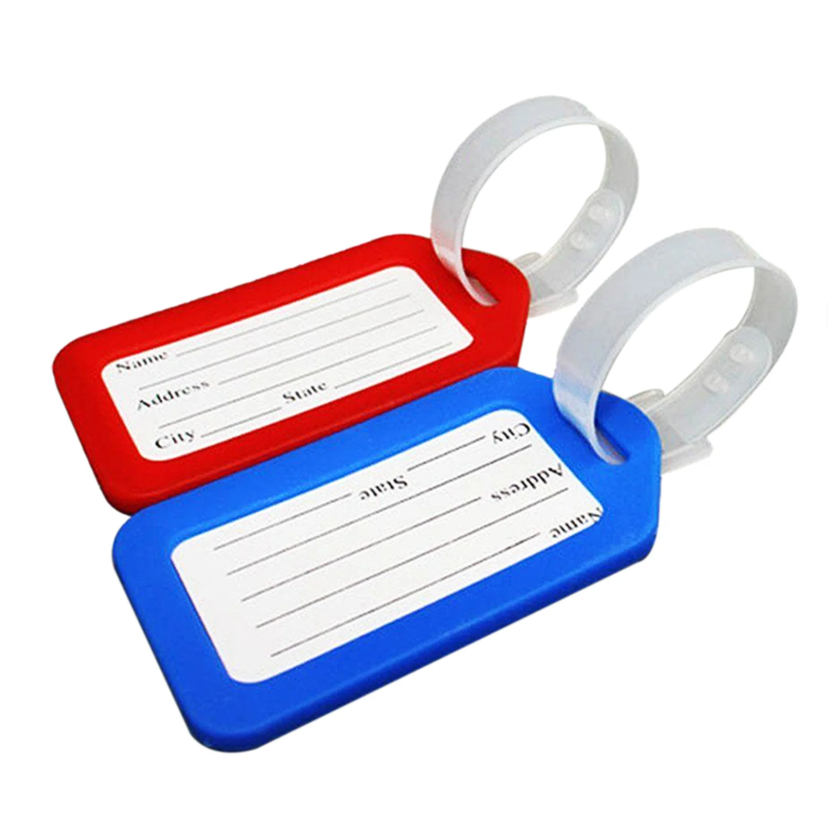 L73A 2025-20X Travel Luggage Bag Tag Plastic Suitcase Baggage Office Name Address ID Label