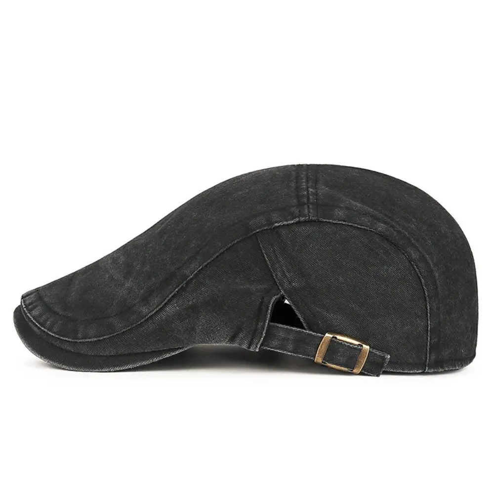 Topi Baret Denim Wanita Pria, Topi Newsboy Kasual Musim Panas, Topi Golf Mengemudi, Topi Adjustable Musim Semi Musim Panas Musim Gugur Musim Dingin, Topi Baret Baker