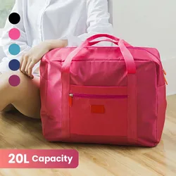 Lightweight Foldable Travel Duffel Bag: Unisex Tote Carry-On Luggage for Weekenders & Overnight Stays