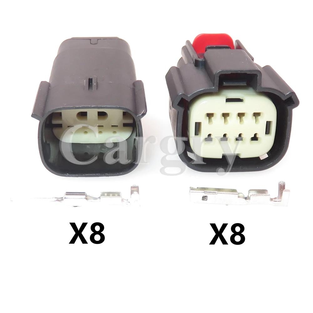 1 Set 8P 33482-4801 AC Assembly Car Male Female Docking Sealed Connector Automobile Engine Wiring Harness Plug 33472-0801