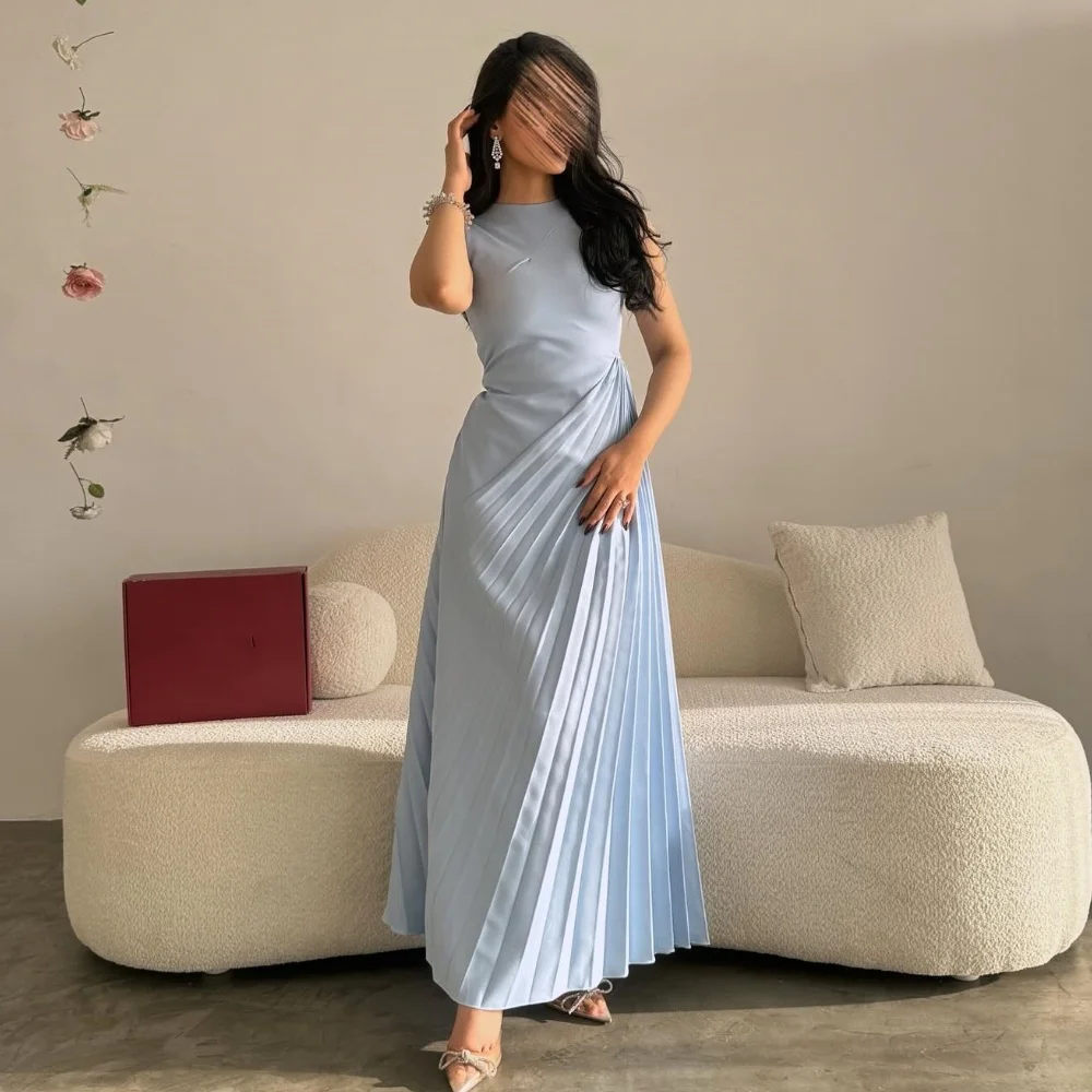 

Customized Fashion Sizes Available Jersey Pleat Ruched Draped A-line Scoop Neck Midi Dresses Bespoke Occasion Dresses Elegant