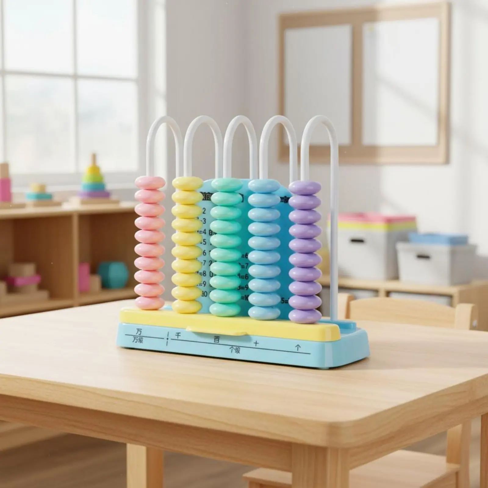 

Детские счеты Abacus Quick Reset: безопасная развивающая игрушка для обучения математике, красочный дизайн для учеников начальной школы