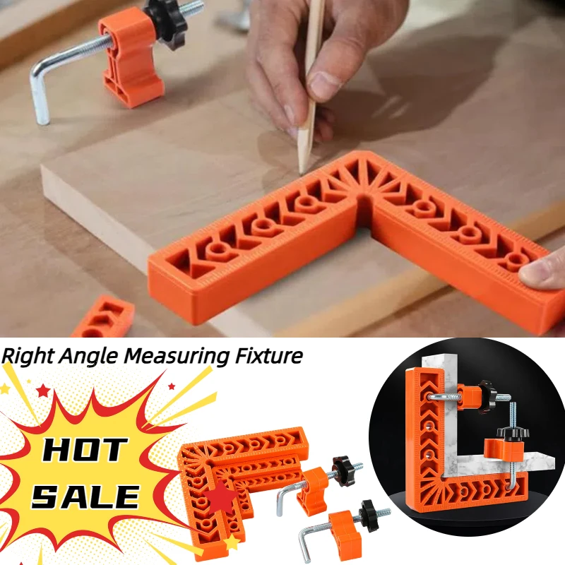 Plastic Right Angle Ruler Holder 90°Auxiliary Positioner Tool Overline L-Shaped Spacer Fixed Angle Gripper Woodworking Tool
