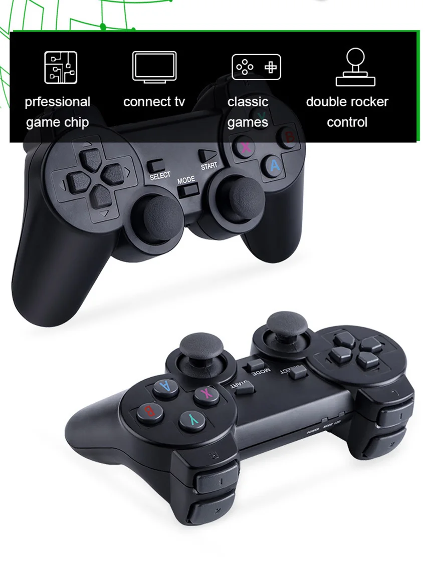

M8 Video Game Console 4K HD Built-in 10000 Games Wireless Controller TV Game Stick Retro Handheld Game Player Dropshipping