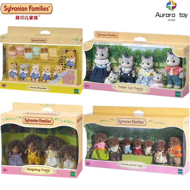 On Sale Sylvanian Family Anime Figure Baby Doll Toy Sylvanian Families Ternurines Kawaii Model Toy Room Collection Girls Gifts