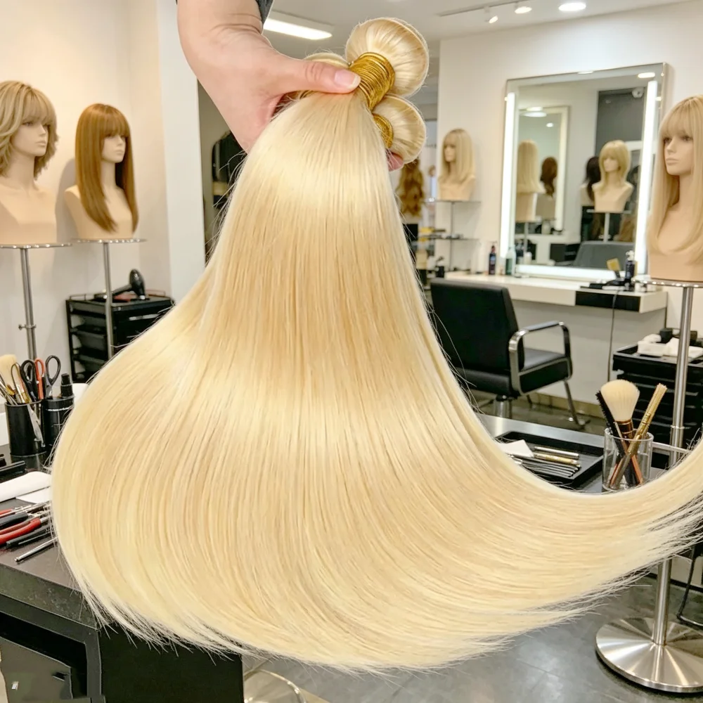 

Straight 613 Blonde Bundles Honey Blonde Remy Human Hair Virgin 26 28 30 Inch Extensions 1 3 4 Bundle 613 Colored Hair Bundles