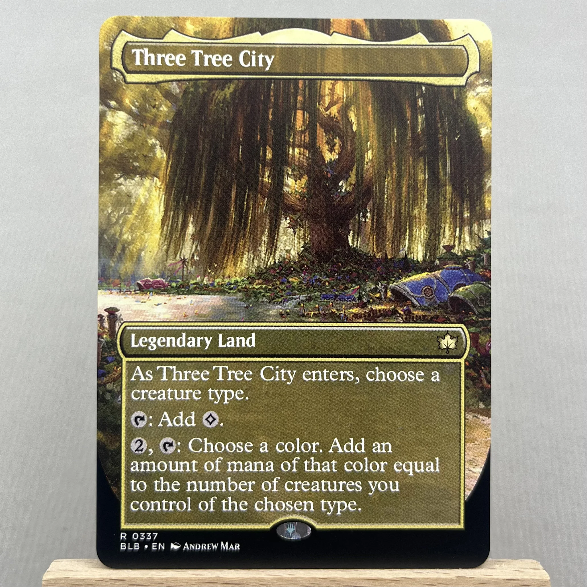 BLB BLC MH3 OTP HOLO7-Ⅰ02 Tcg cards magical German Black Core Three Tree City Maha, Its Feathers the Night Ygra, gather