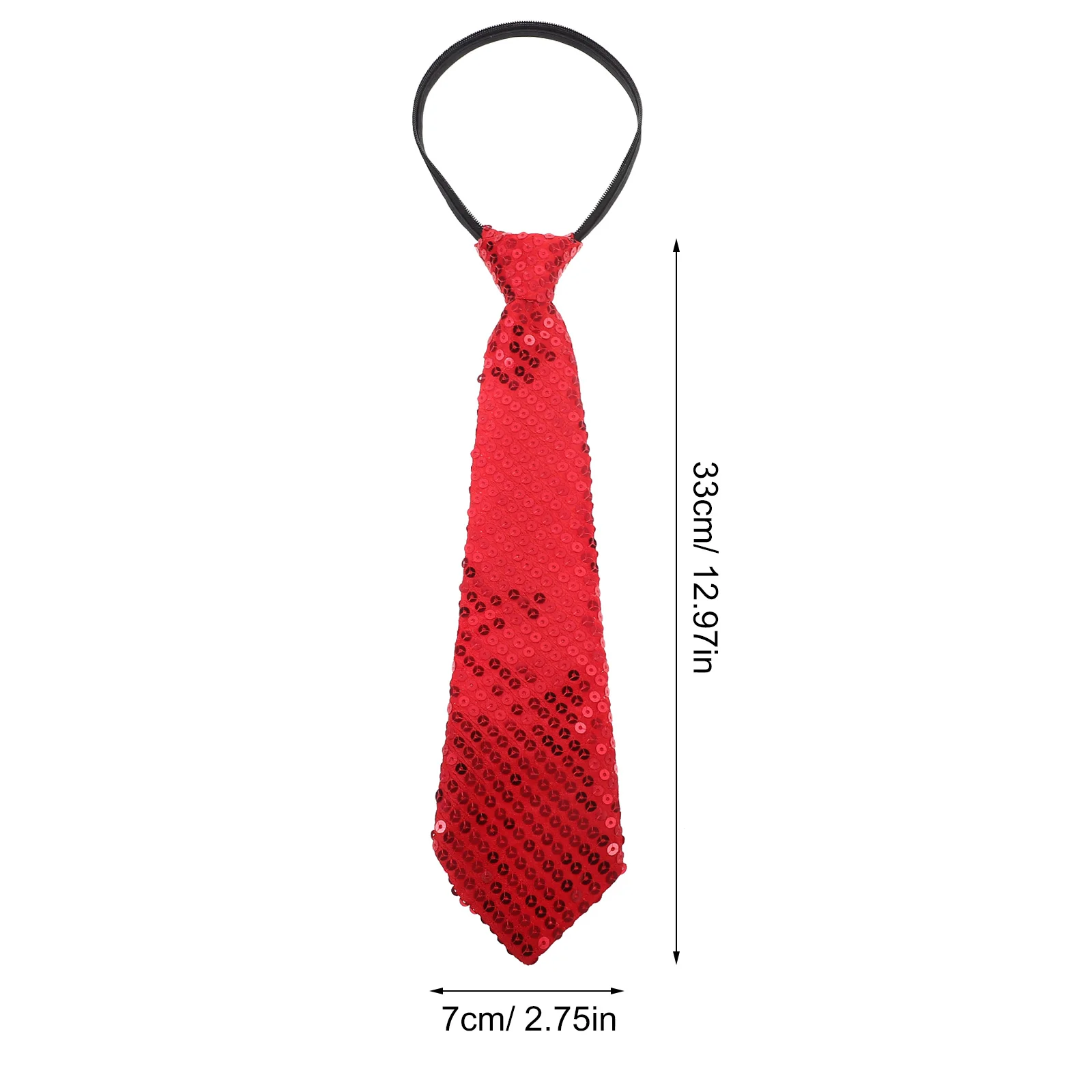 1pc Sequin Tie Shiny Fashion For Cosplay Party Performance Costume Decor Accessory Mens Shine Necktie Party Props Festival