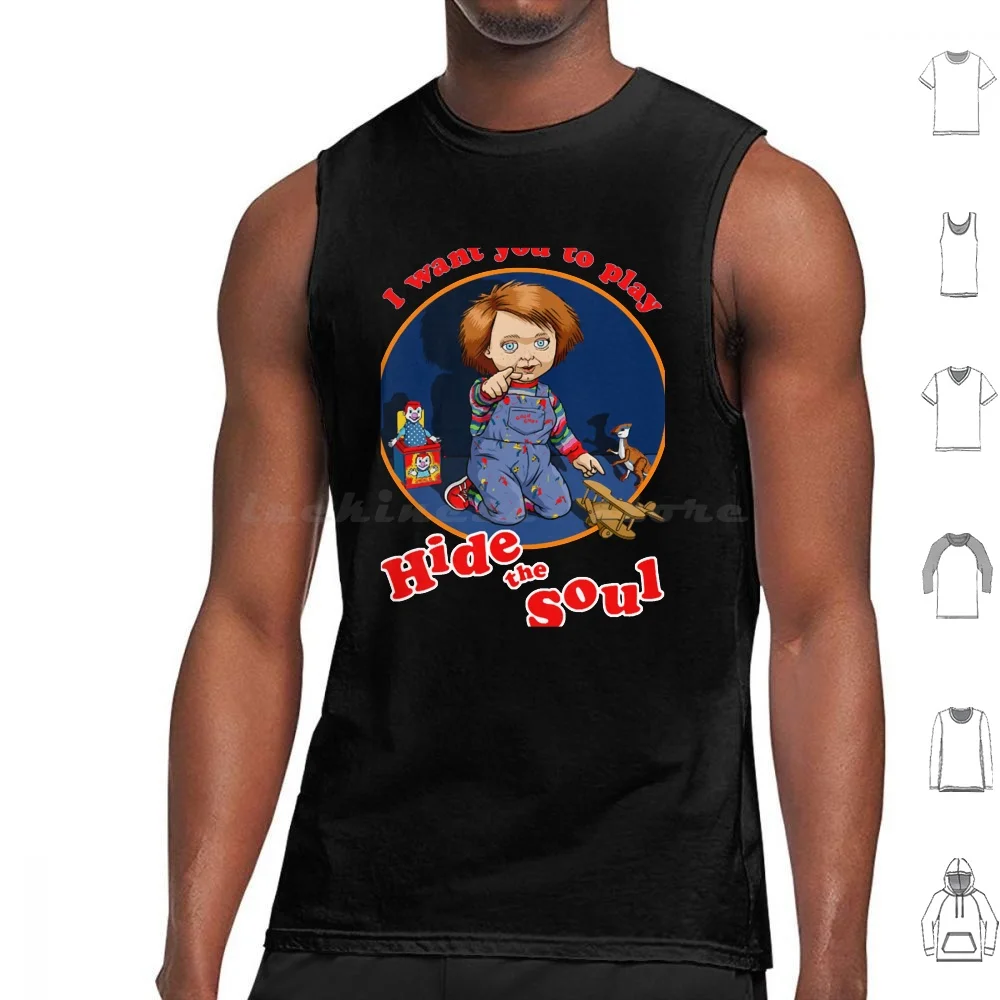 Hide The Soul Tank Tops Print Cotton Chucky Chucky Tv Series Bride Of Chucky Chucky Doll Seed Of Chucky Curse Of