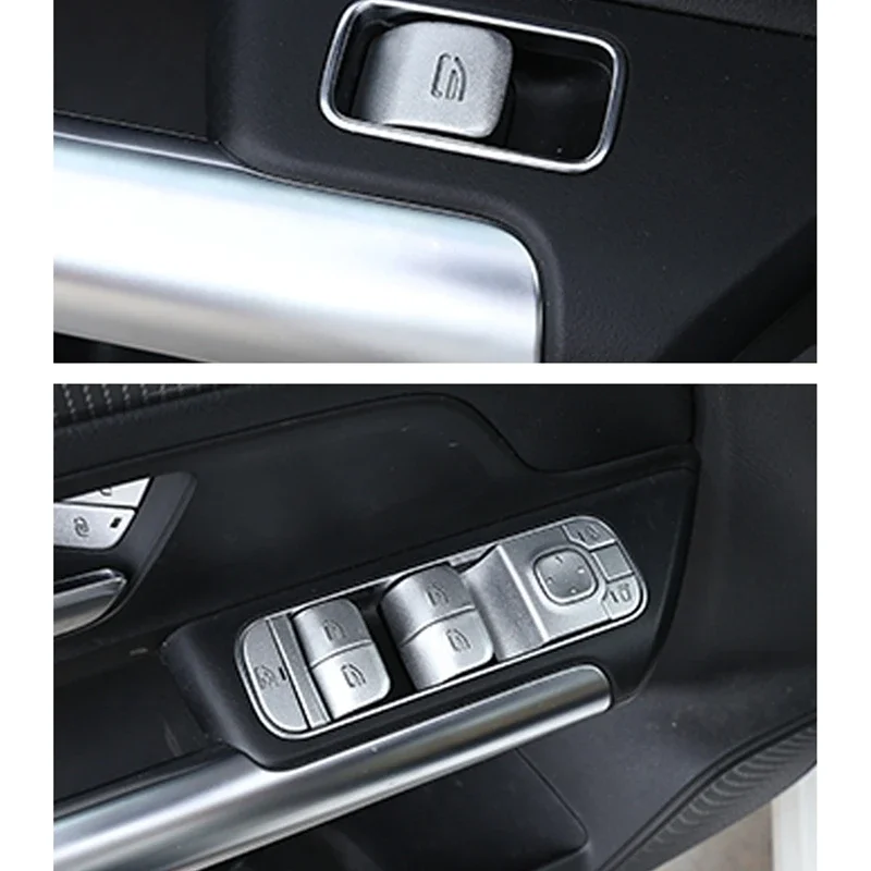 14Pcs/Set Car Door Window Glass Lift Button Cover Trim For Benz A B GLB Class W177 W247 2020