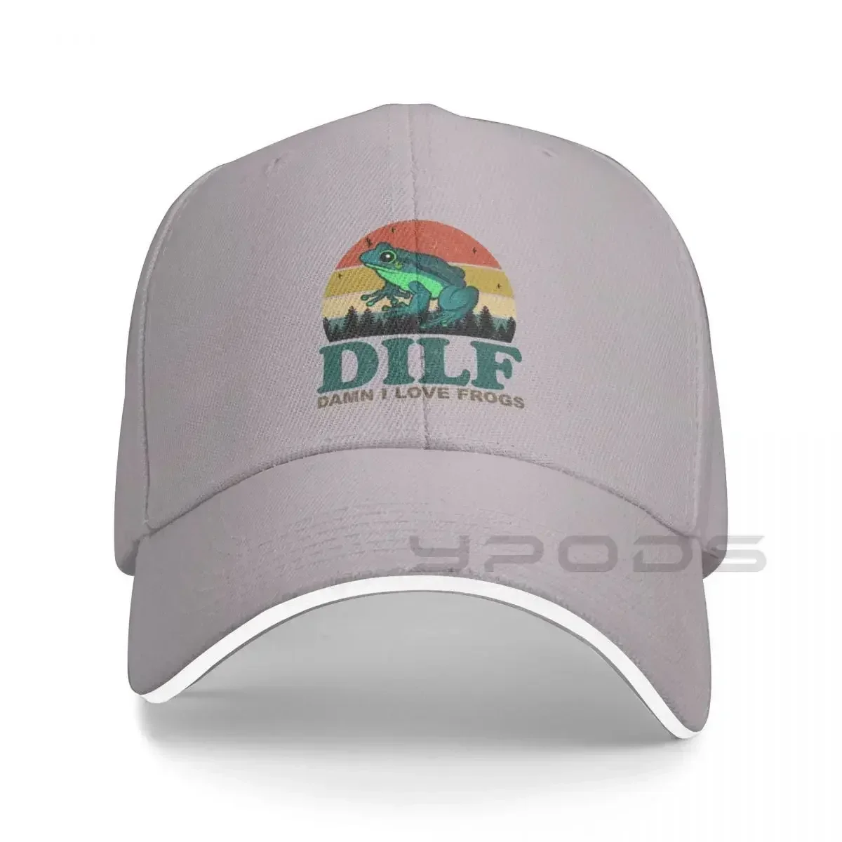 2026 New DILF Damn I Love Frogs Cap Baseball Cap Beach Baseball Women's Winter Hat 2022 Men's