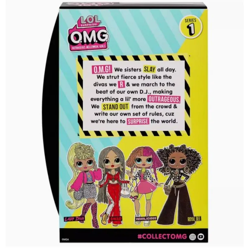 L.O.L. SURPRISE! OMG Big Sister Long Hair Dress up Doll Exquisite Girl Gift Box Set Fashion Toy Birthday Gift