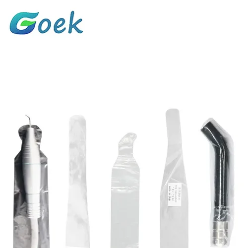 Bolsa de película dental desechable de 100-500 piezas de plástico para escalador de endoscopio suministros de herramientas de odontología de curado por luz