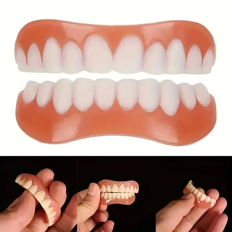 Denture Silicone Kit Silicone Liners Soft Kit Soft Denture Kit Teeth Upper And Lower Set Easy Use Dental Care