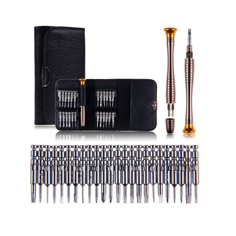 

25 In 1 Precision QPtools Screwdriver Set Wallet Watch Laptop IPhone Samsung Smart Phone Repair Dismantle Multi Tools