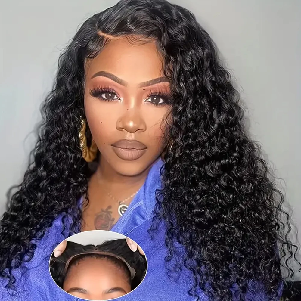 6x4 Lace Water Wave Glueless Perücken Lace Front Echthaarperücke Kein Kleber Vorgeschnittene Spitzenperücken 100 % Echthaar Vorgezupft 3 Tage Lieferung – Detail 1