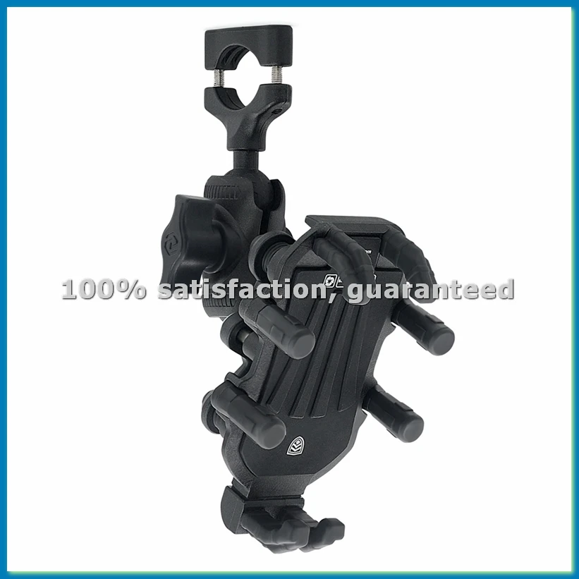 振動ダンパー付きオートバイ電話マウント、片手操作オートバイバイクスクーターatvハンドルバーホルダー-vvnb