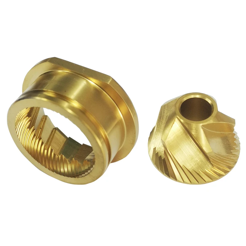 48mm Titanium Coated Stainless Steel Conical Coffee Grinder Burr Custom Replacement Set