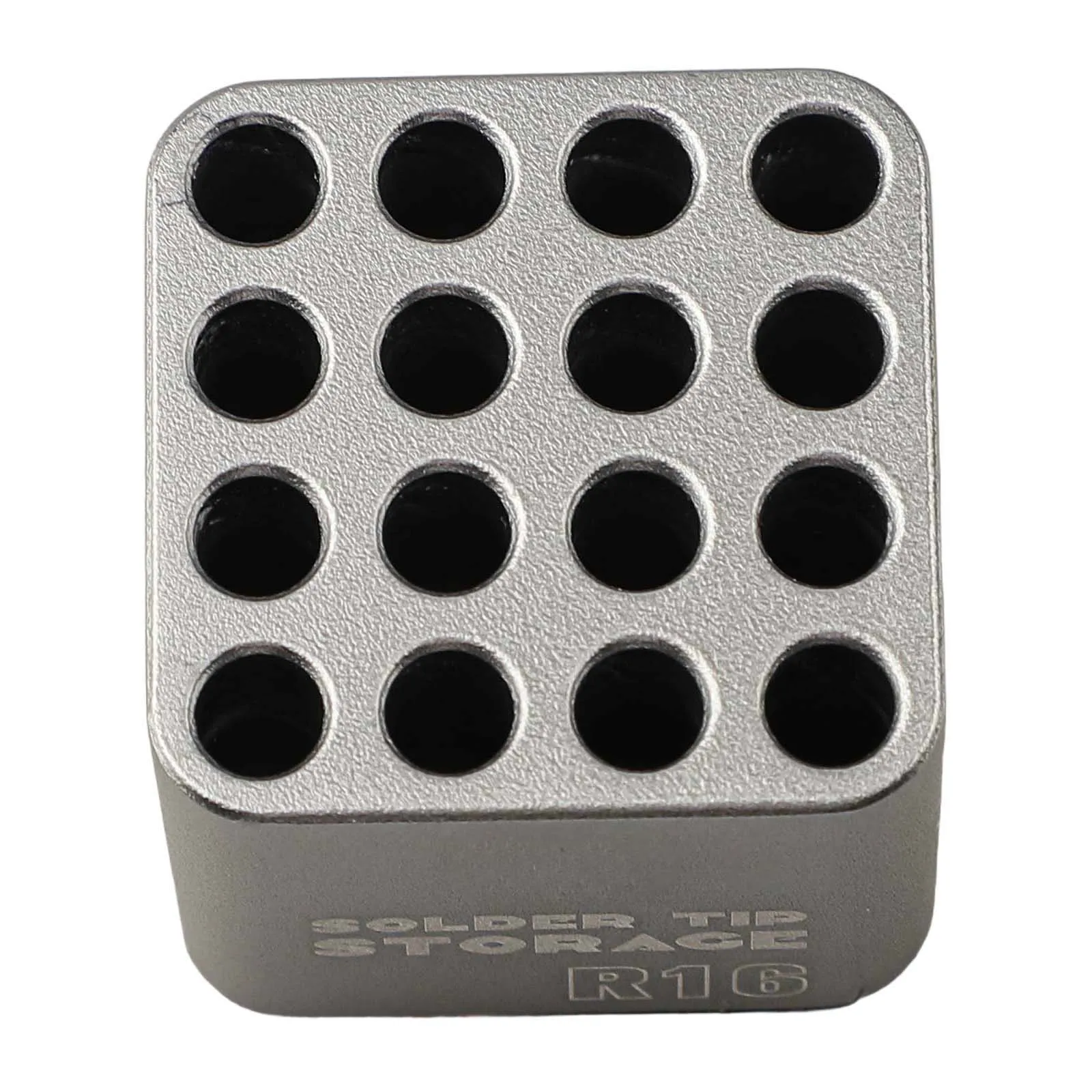 Desktop for Tool Organizer 38.5mm 1.52 In Heating Core Box Holds 16 Iron Tips Rounded Corner Design Abrasion Resistant Material
