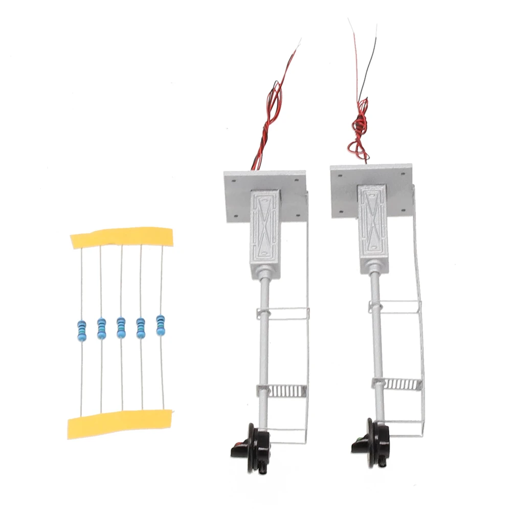 HO Scale Tri-lights Model #05 1 Pcs 20mA 3V DC Only Common Anode Signal Metal Cabinet Searchlight High Quality