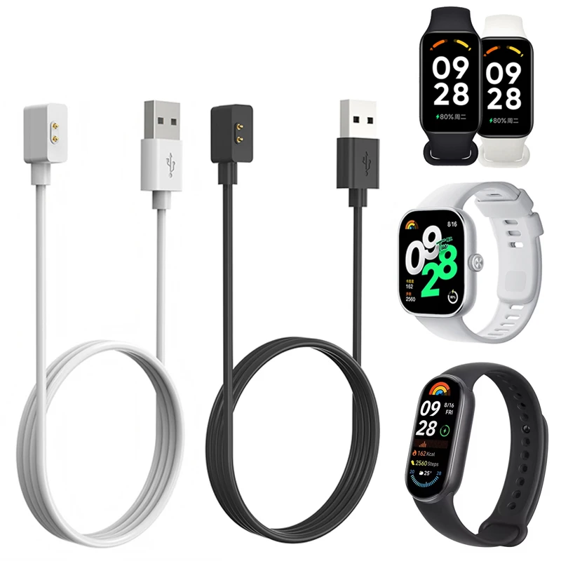 شاحن قفص الاتهام محول الطاقة ل شاومي ، كابل شحن USB ، اكسسوارات معصم الذكية ، نشط ، مي باند 9 ، 8 ، 7 ، برو ، ريدمي ووتش 4 ، 3 ، 2