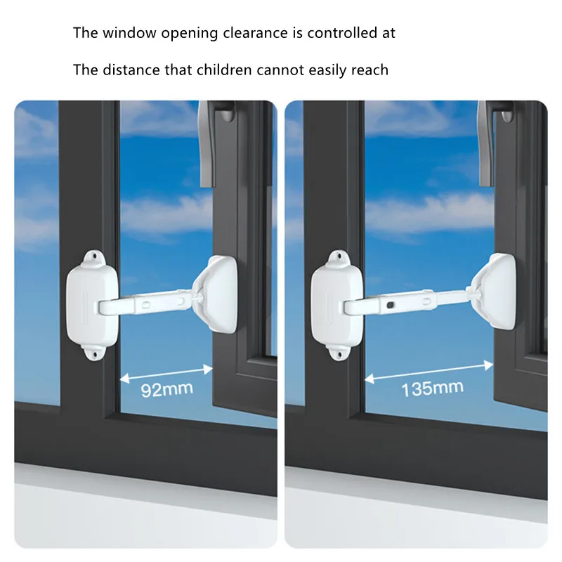 Venster Veiligheidsslot Kind Venster Limiter Baby En Huisdier Anti Opening Window Lock Hoge Niveau Bescherming Anti Vallen Artefact