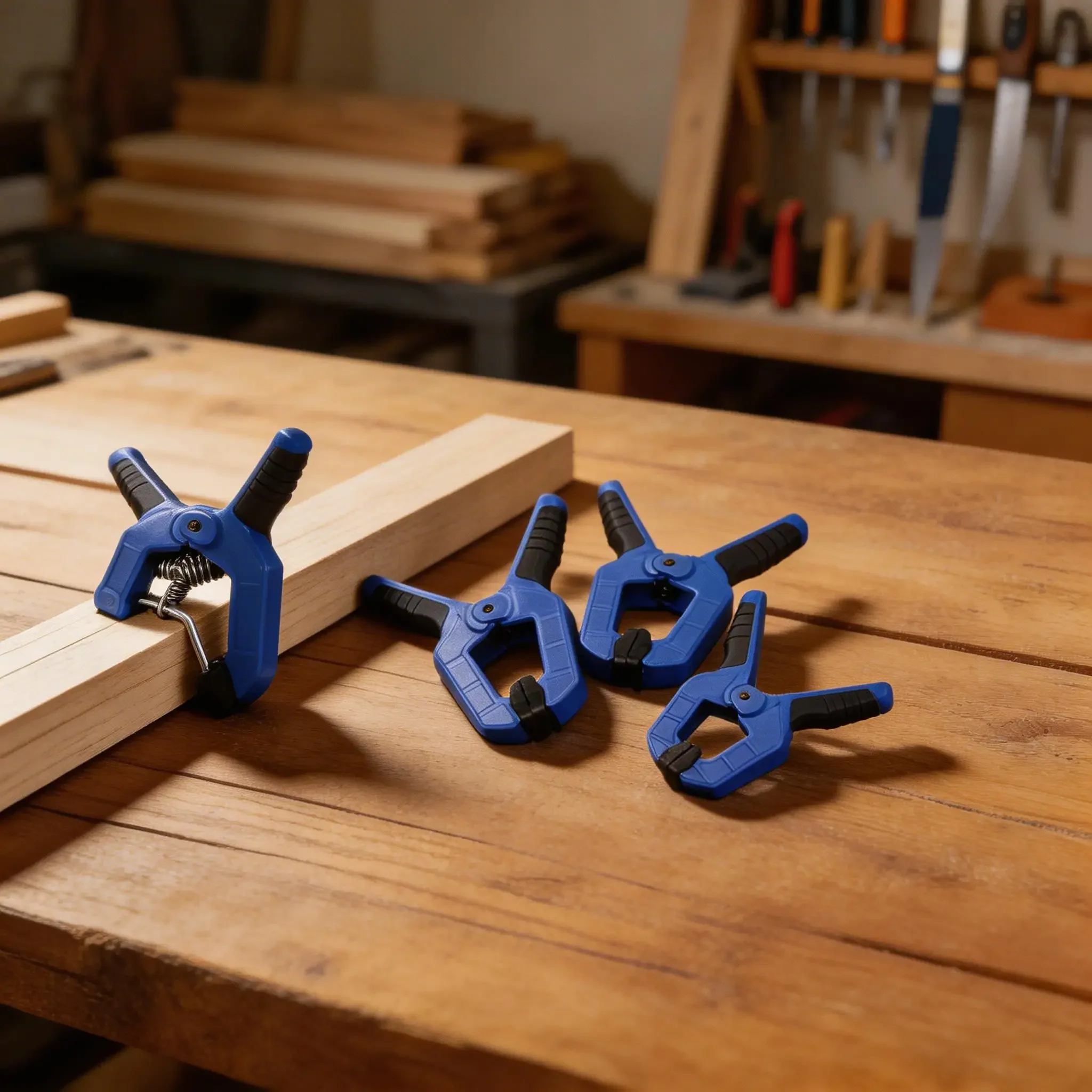 

4 шт. зажимов А-образной формы для деревообработки, нейлоновые пружинные быстросъемные зажимы, сверхмощные пластиковые пружинные зажимы, очень большие клипсы