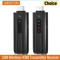 50M Wireless Transmission Video Transmitter and Receiver HDMI Extender Display Adapter Cable Screen Mirror for Camera PC To TV