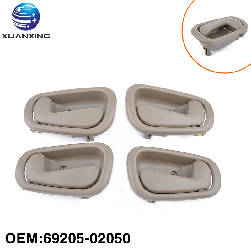 

69206-02050 69205-02050 Door Inside Handle ABS Beige Grey for Toyota Corolla