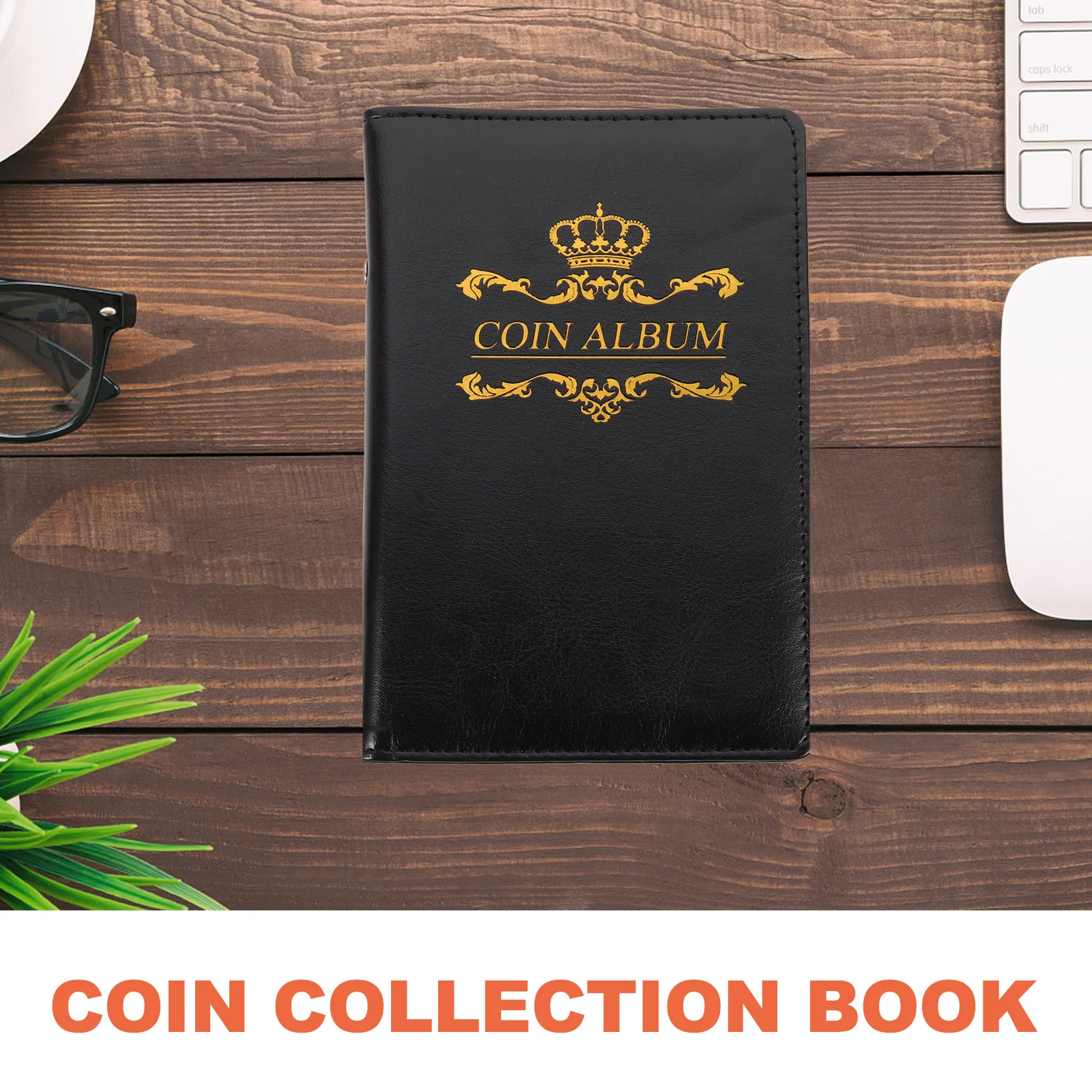 Photo Album Coin Storage Book Coins Commemorative Organizer Pu Holder Collection