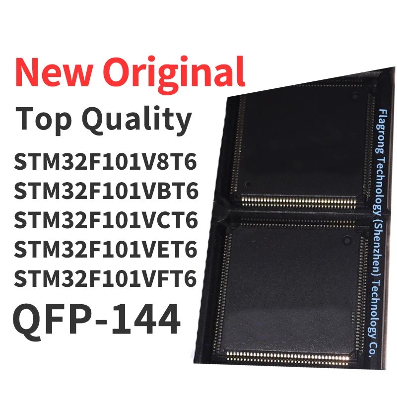 (1 Piece) STM32F101V8T6 STM32F101VBT6 STM32F101VCT6 STM32F101VET6 STM32F101VFT6 QFP-144 New Original