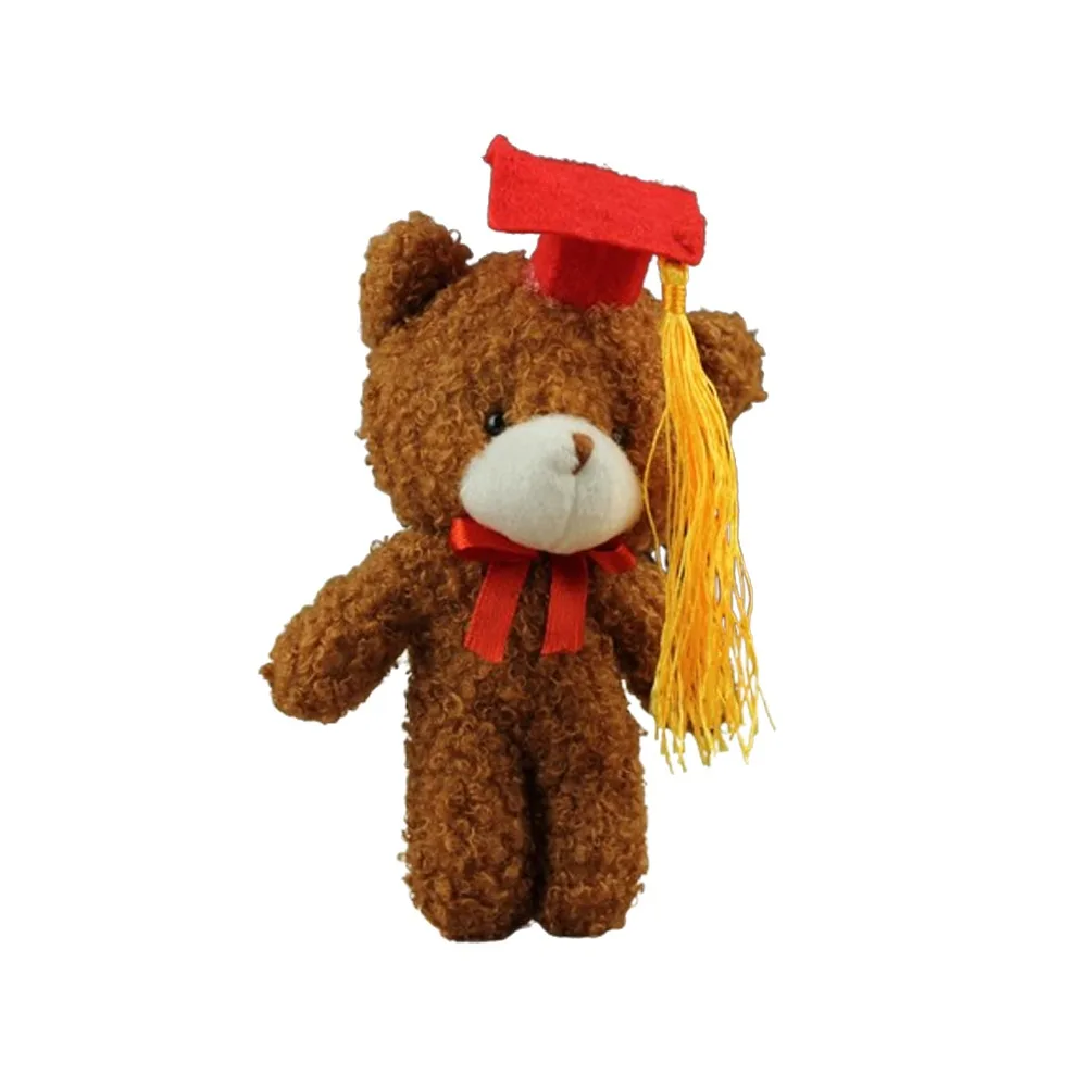

Backpack Pendants Cute Graduation Bear 14cm Soft Stuffed Animal Hanging Bear Keychain Birthday Gifts