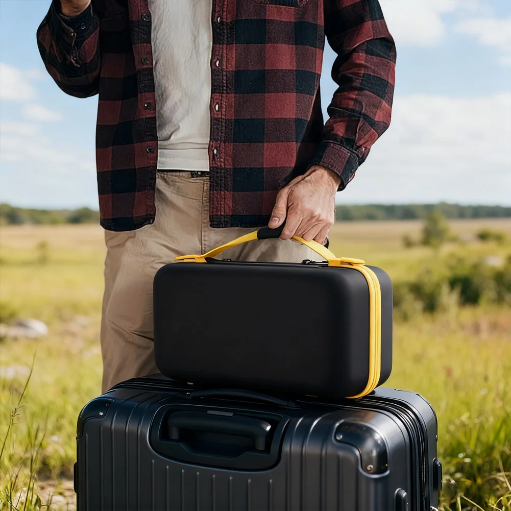 

For Fanttik Slim V8 V10 Mini Vacuum Cleaner EVA Storage Bag with Carry Handle Zipper and Organized Elastic Band