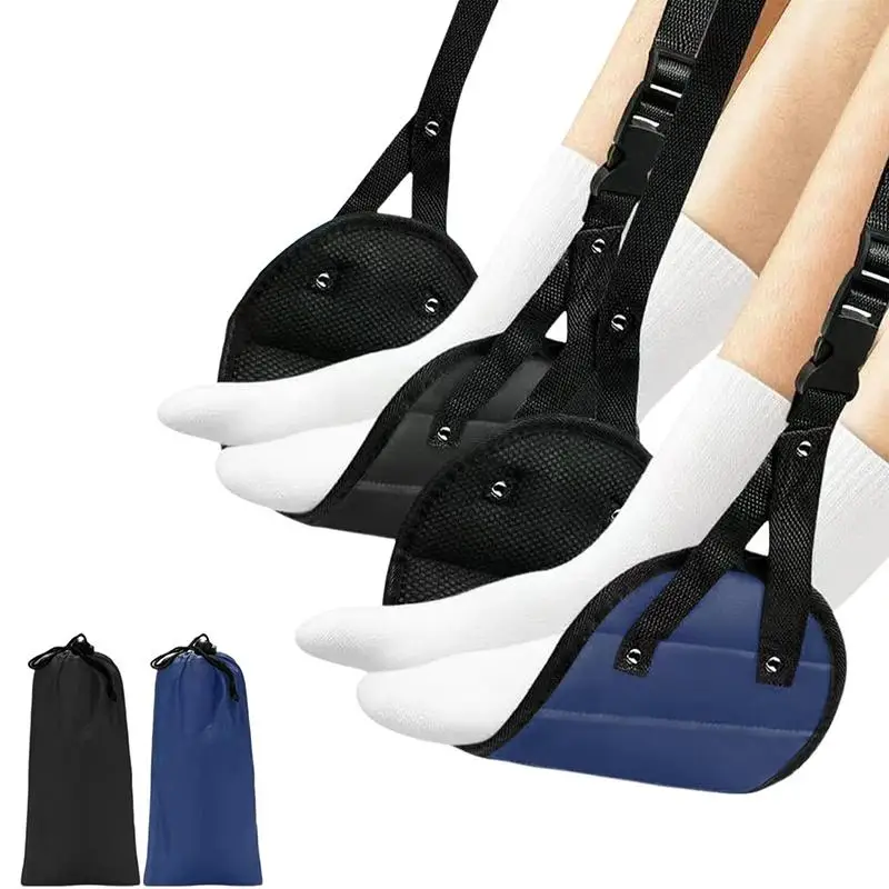 Portable Car Travel Foot Rest Hammock Adjustable Plane Train Car Footrest Feet Rest Hanger For Long Journey Flight Leg Support