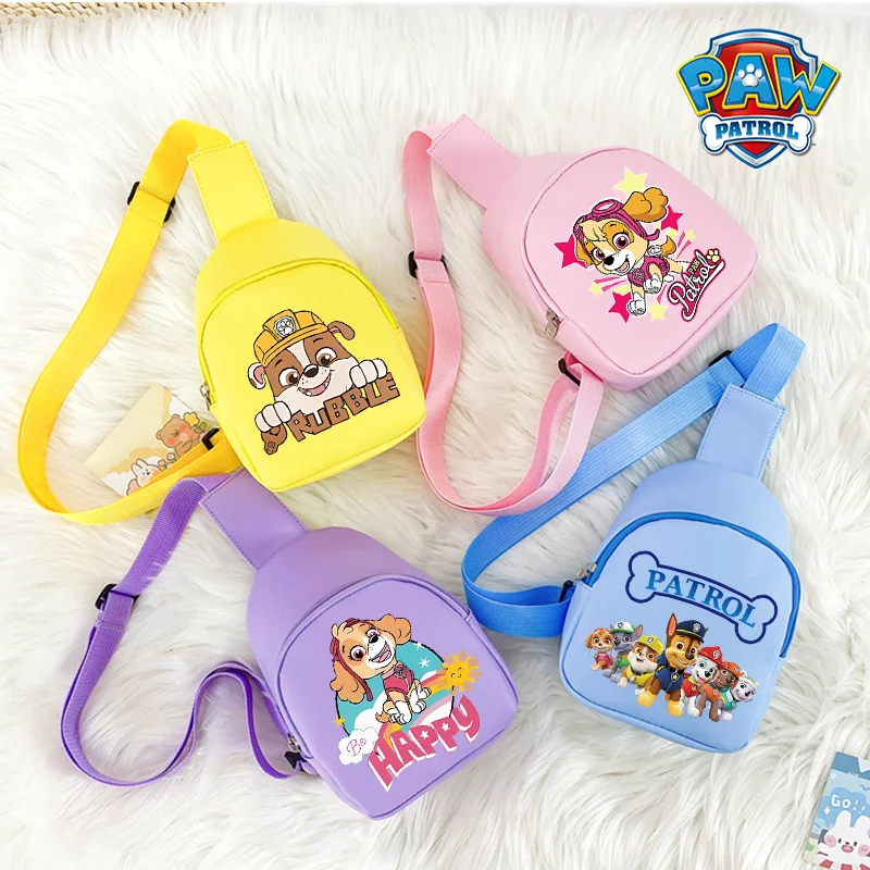

Детские сумки через плечо Paw Patrols, сумки через плечо Chase Skye, милые портативные рюкзаки с героями мультфильмов, сумка для хранения монет, нагрудная сумка для девочек и мальчиков, подарок