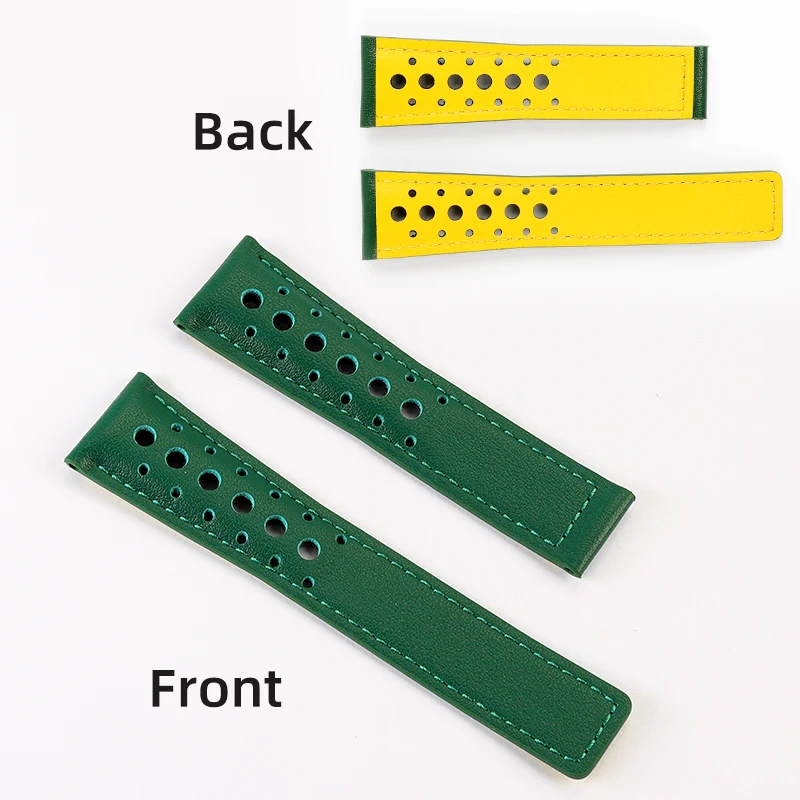 For Tag Heuer Monaco Series CAW218E CBL2115 Genuine Cowhide Leather Watchband for Men Folding Buckle Style Watch Strap 22mm Soft