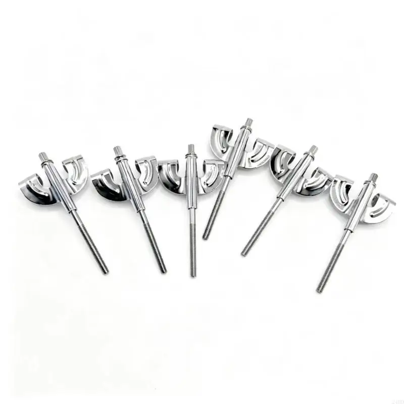 Drum Claws Replacement Hook Screws Set, 4 Piece Spare Parts Steel Screw Fasteners for Routine Drum Repair and Upkeep Use 24BD