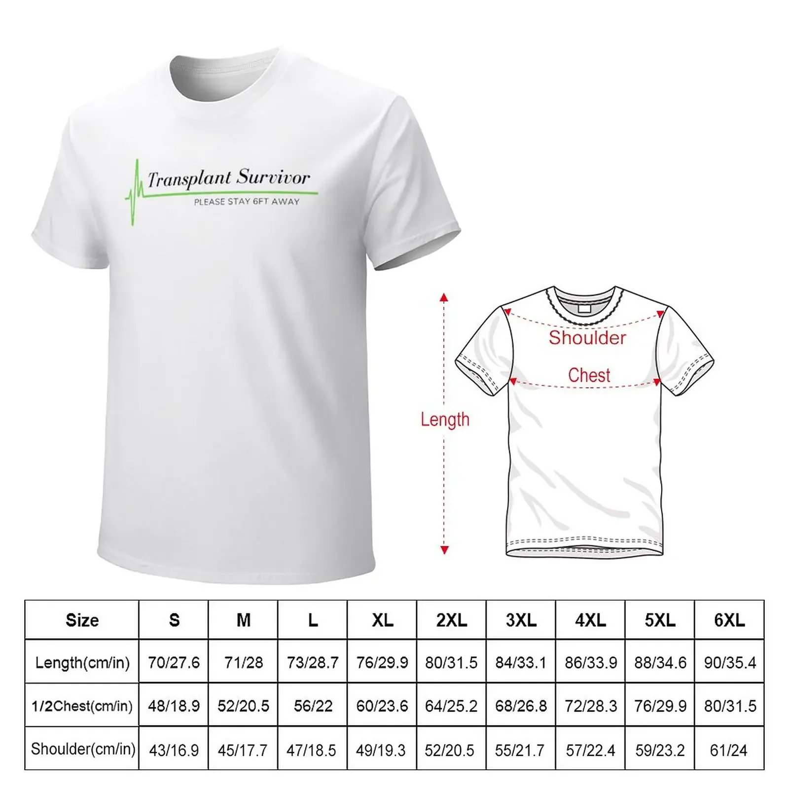 Transplant Survivor Design T-Shirt quick-drying customizeds Men's t shirts